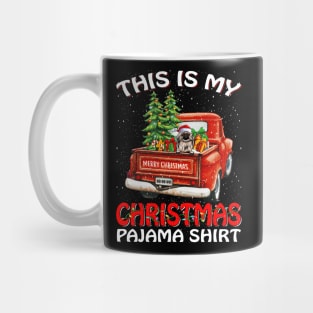 This Is My Christmas Pajama Shirt Pekingese Truck Tree Mug